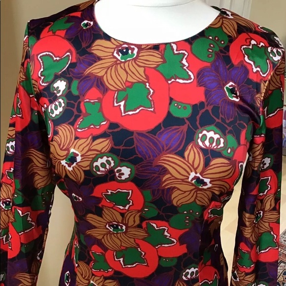 Veronica Beard Floral long sleeve Sheath 10 - Picture 2 of 10